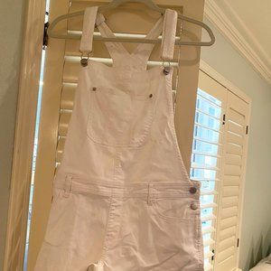 White Short Overalls